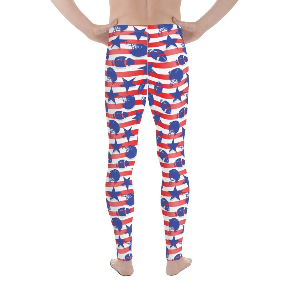 American Football Pattern Men's Leggings