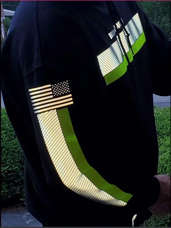 ANSI Class 2 Reflective Hoodie w/ Hi Vis Strips