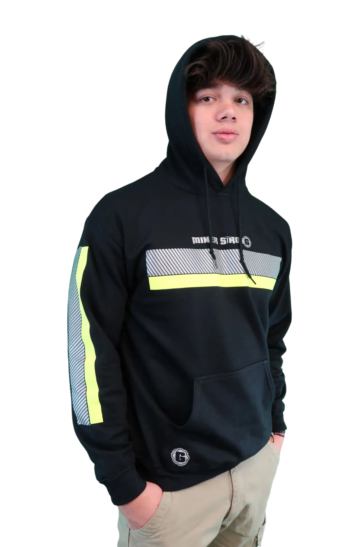 ANSI Class 2 Reflective Hoodie w/ Hi Vis Strips