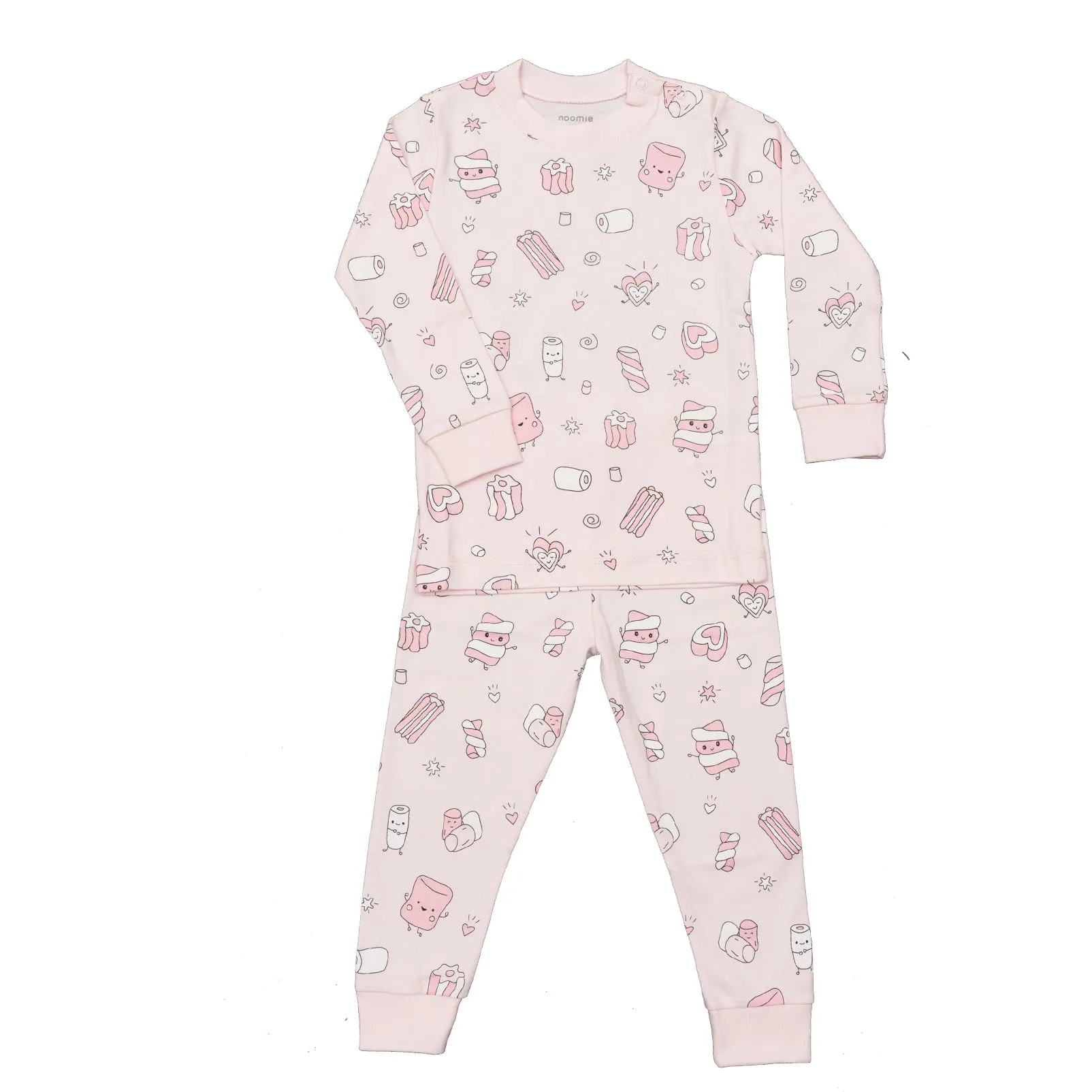 Baby Noomie 2 Piece Long Sleeve PJ Set - Marshmallows