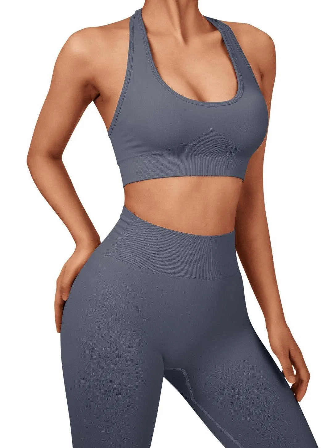 Backless Seamless Sports Bra