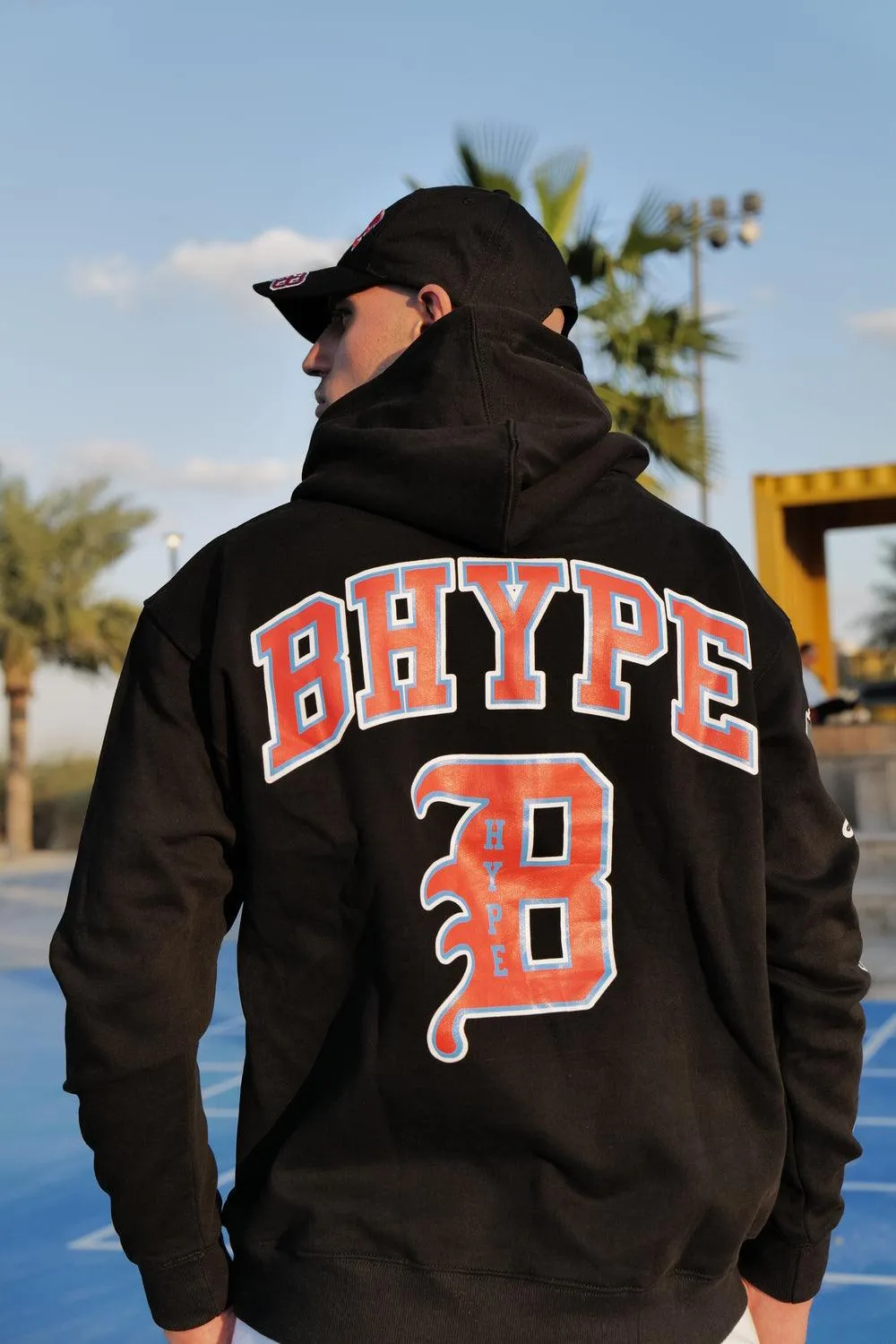 Bhype Society - Bhype Black Hoodie Varsity Collection