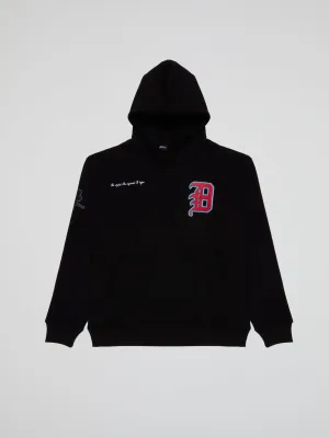 Bhype Society - Bhype Black Hoodie Varsity Collection