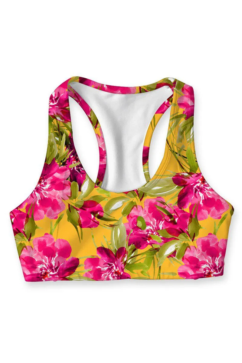 BUY 1 GET 4 FREE! Indian Summer Stella Floral Seamless Sports Yoga Bra - Women