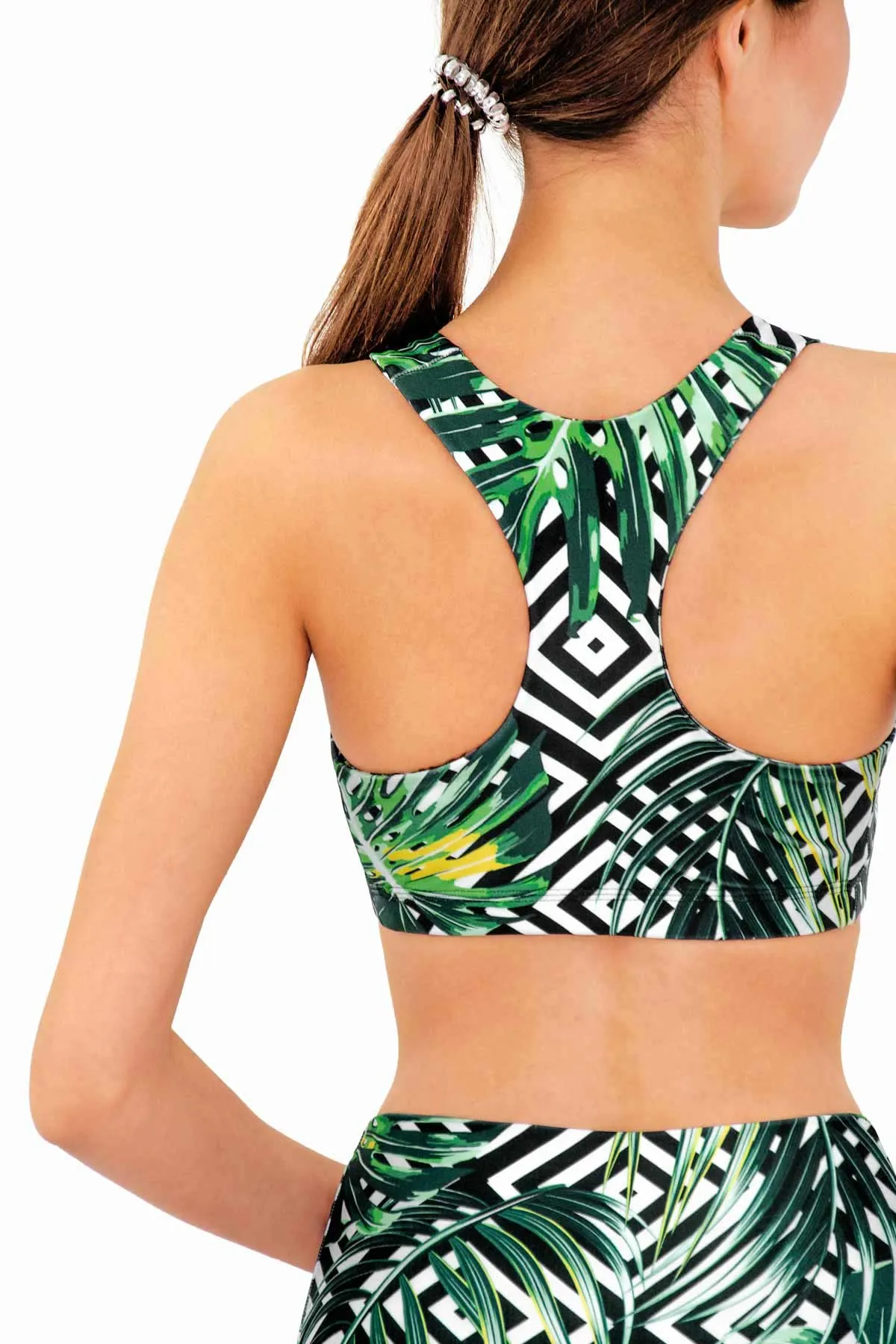 BUY 1 GET 4 FREE! Palm Beach Stella Colorful Seamless Racerback Sport Yoga Bra - Women