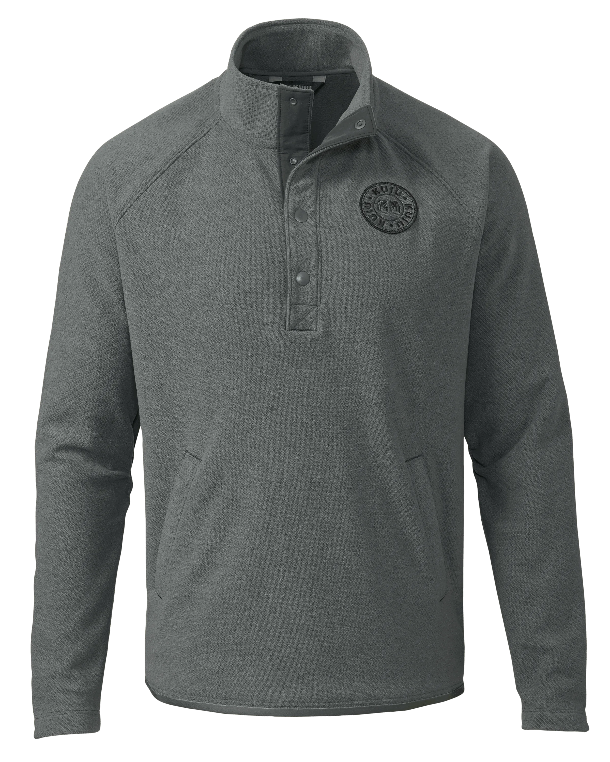 Cascade Twill Fleece Pullover | Gunmetal