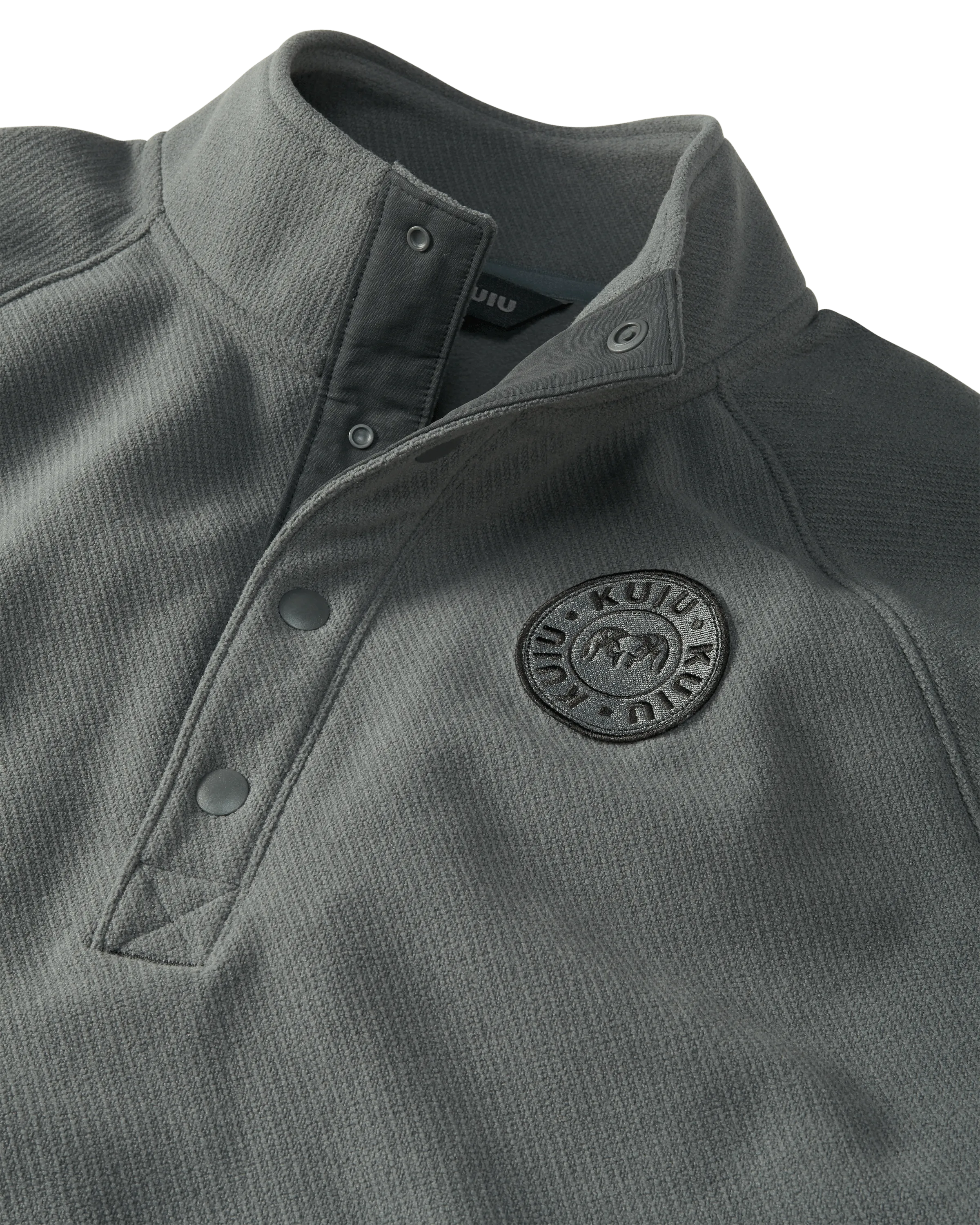 Cascade Twill Fleece Pullover | Gunmetal