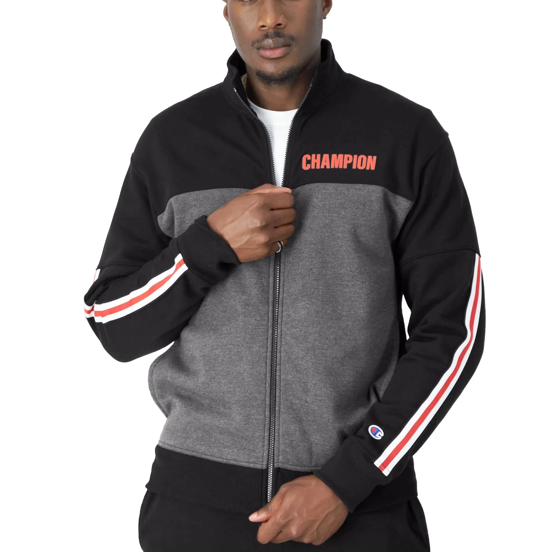 CHAMPION Powerblend Warm Up Jacket Block Logo