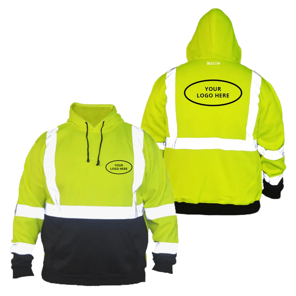 Class 3 ANSI 2-Tone Reflective Hoodie with Logo