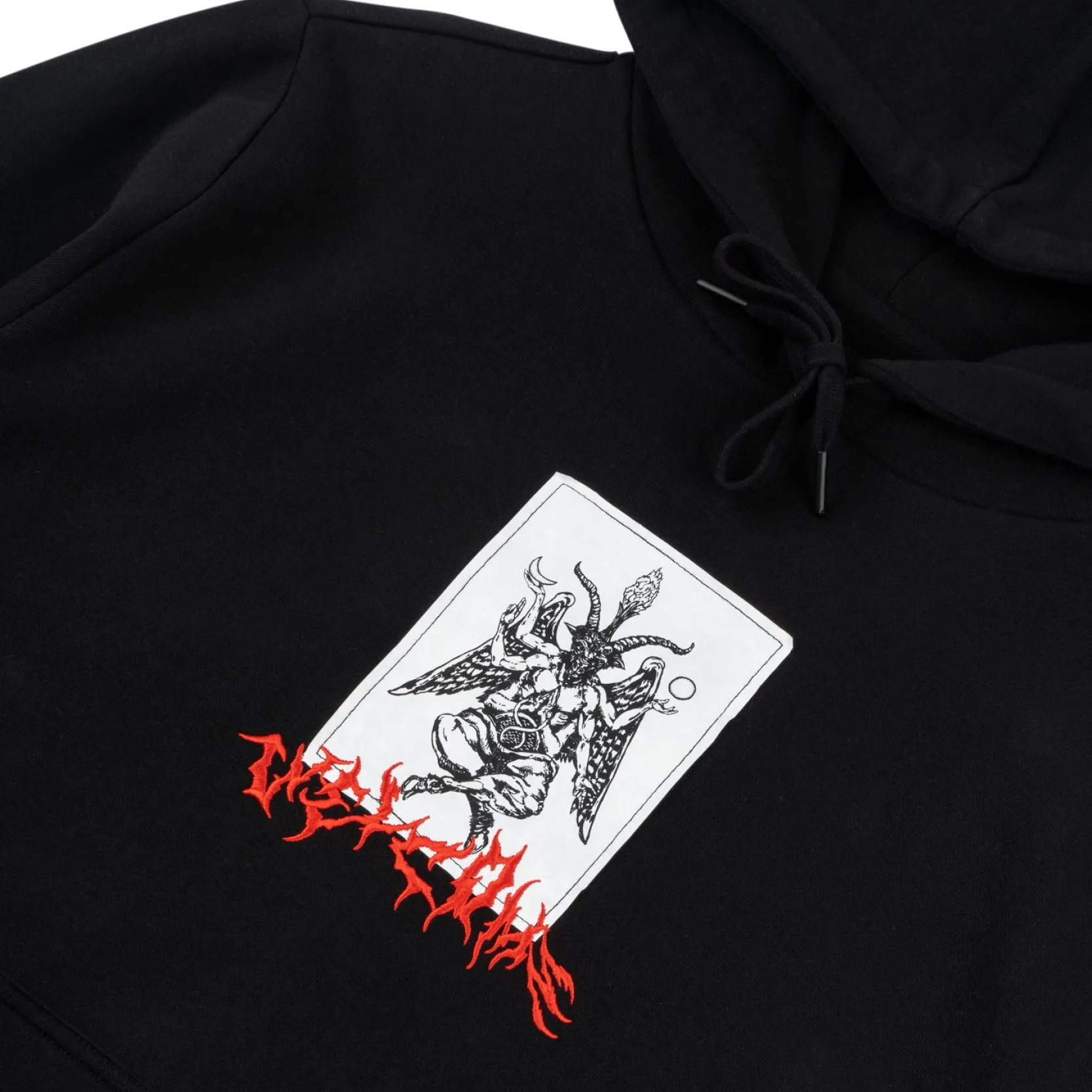 Coagula Tyvek Patch Pullover Hoodie - Black