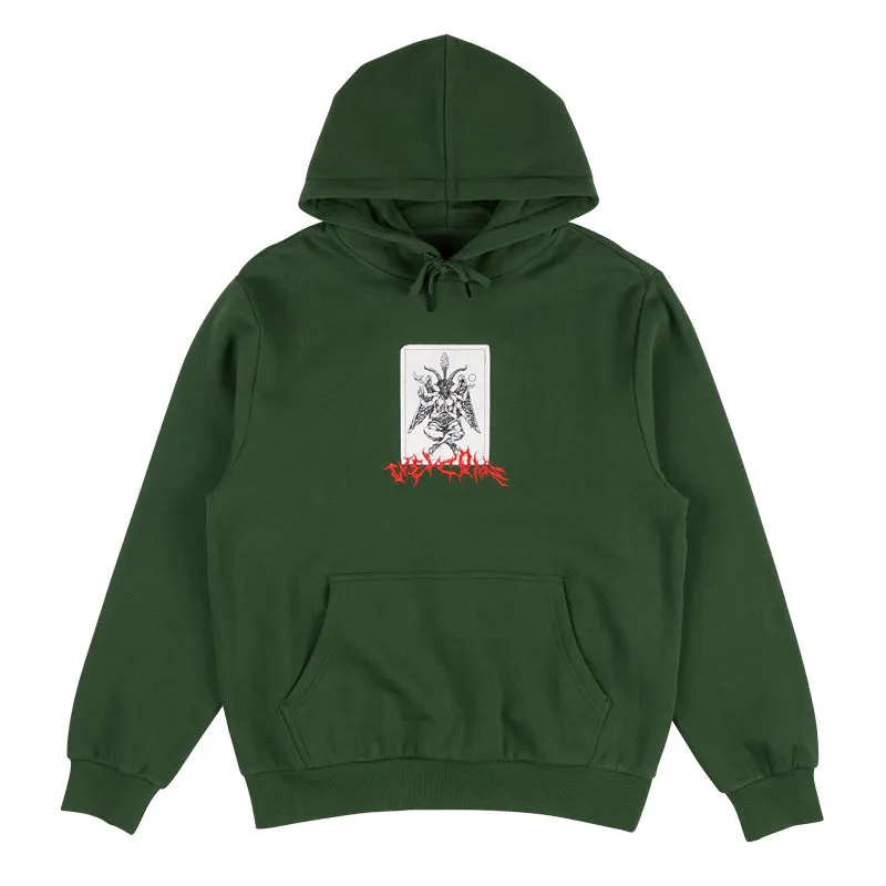 Coagula Tyvek Patch Pullover Hoodie - Dark Green