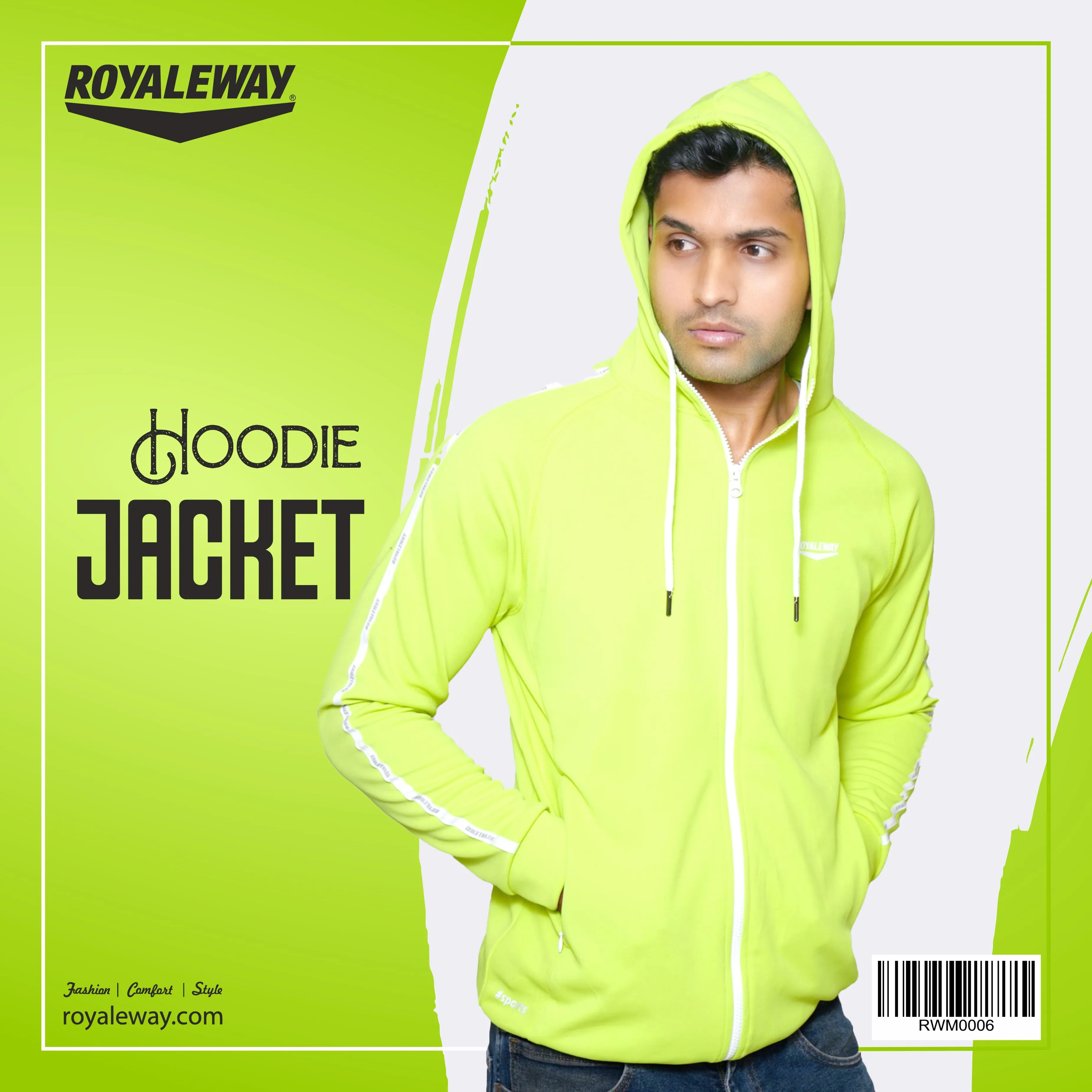 CrossFIT Neon Green Hoodie Jacket RWM0006