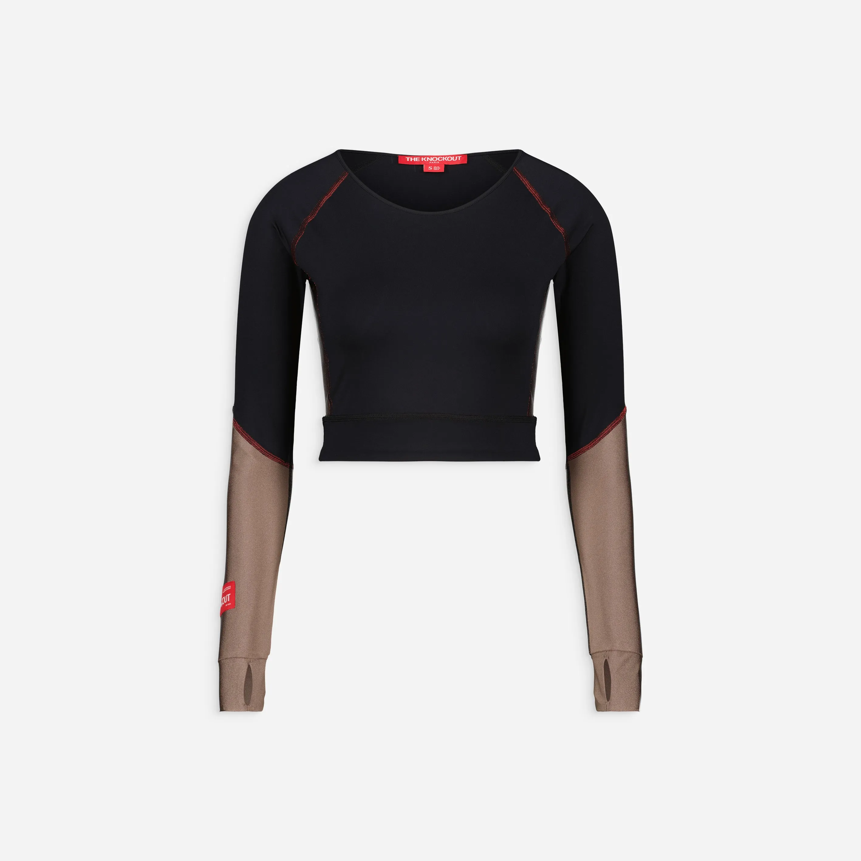 Defend Long-Sleeved Top in Black & Stardust