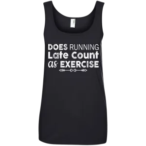 Does Running late count as exercise shirt, sweater, tank