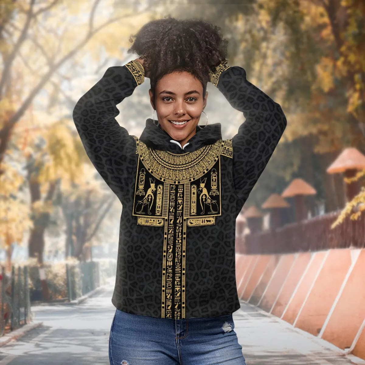 Egyptian Hieroglyphs Pattern All-over Hoodie