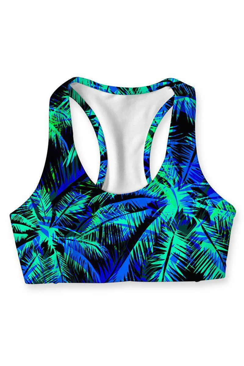 Electric Jungle Stella Seamless Racerback Sport Yoga Bra - Women