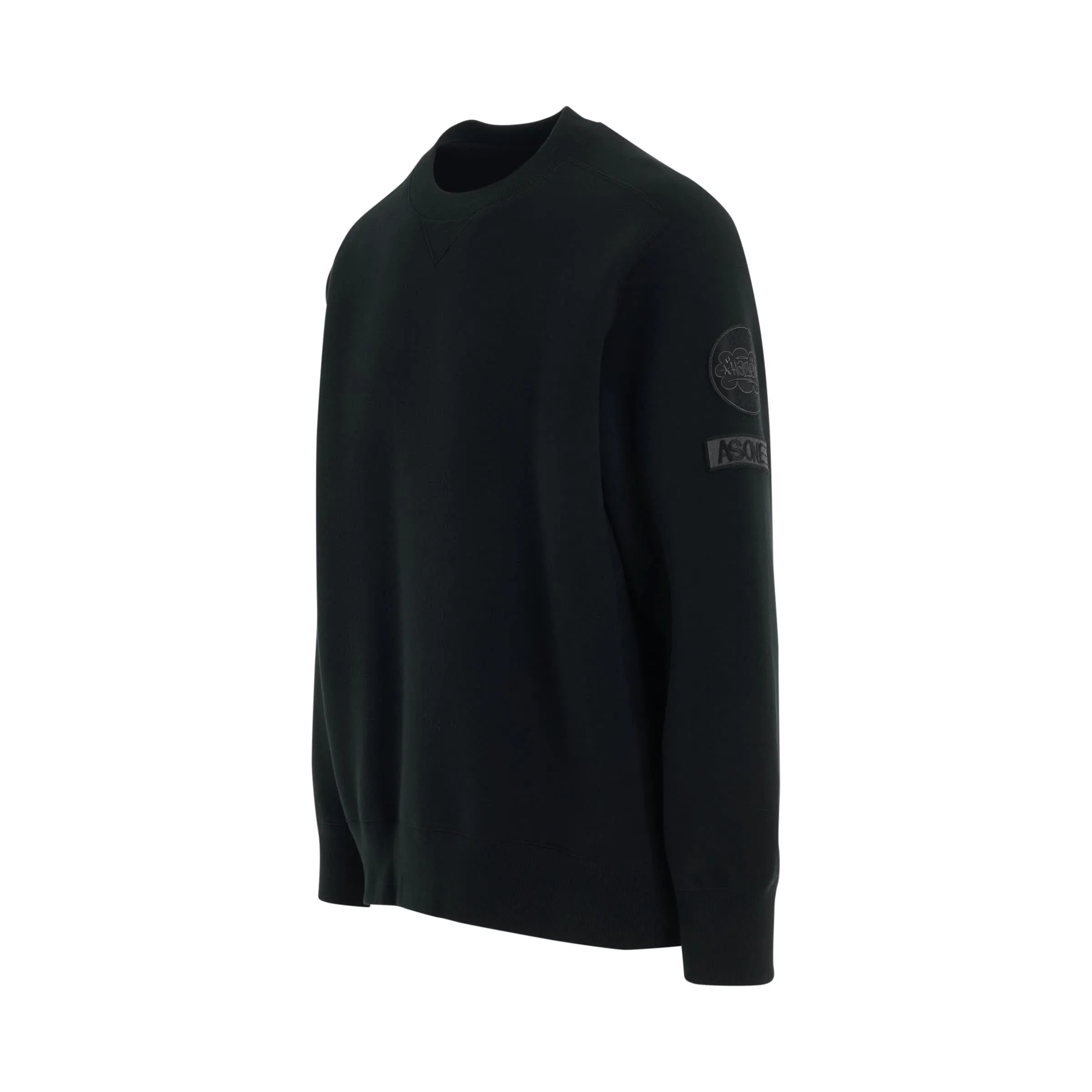 Eric Haze Patch Pullover in Black