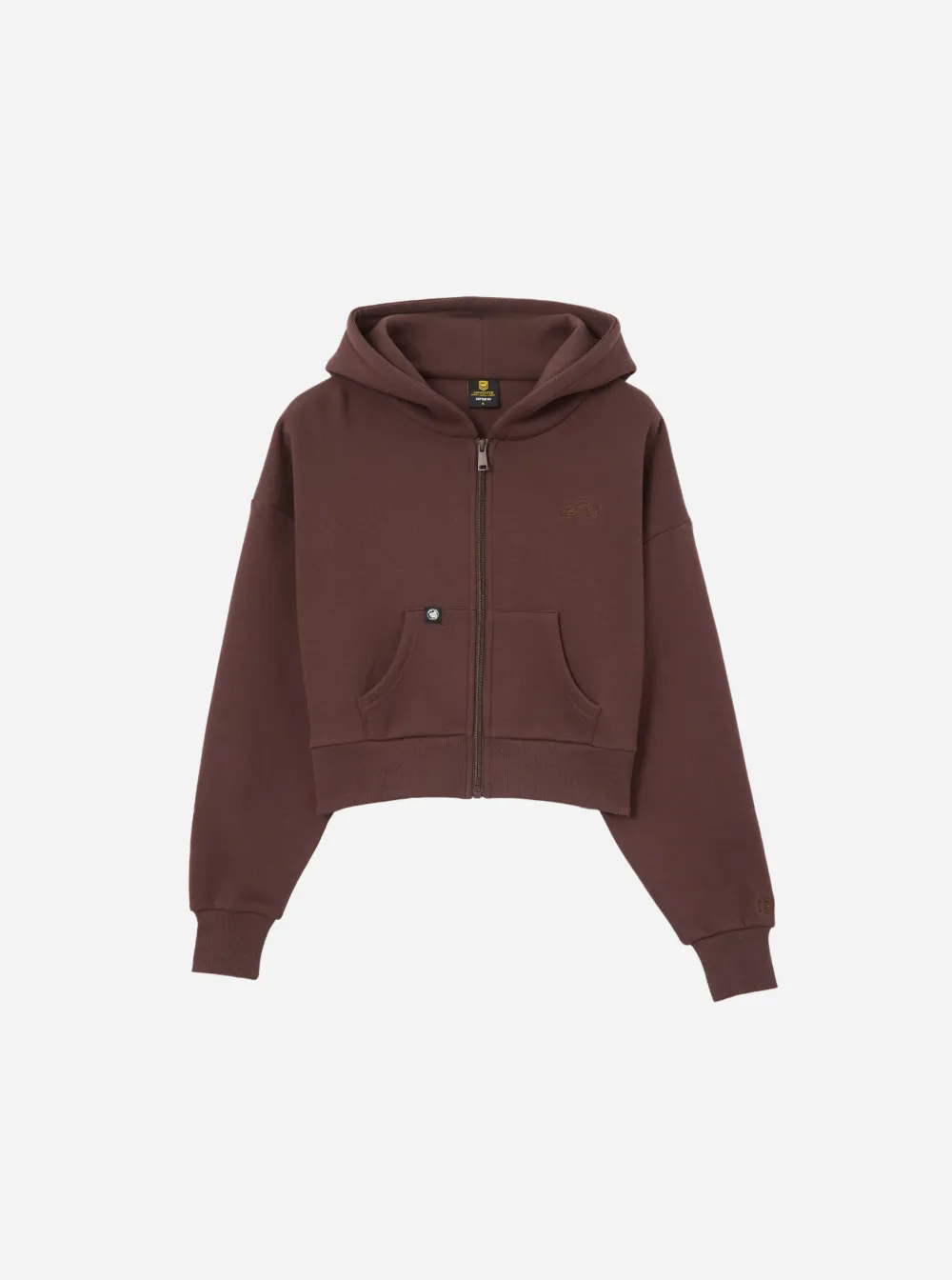 Everyday Eel Women's Chocolate Cropped Hoodie