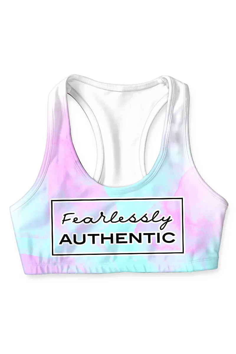 Fearlessly Authentic Stella Seamless Racerback Sport Yoga Bra - Women