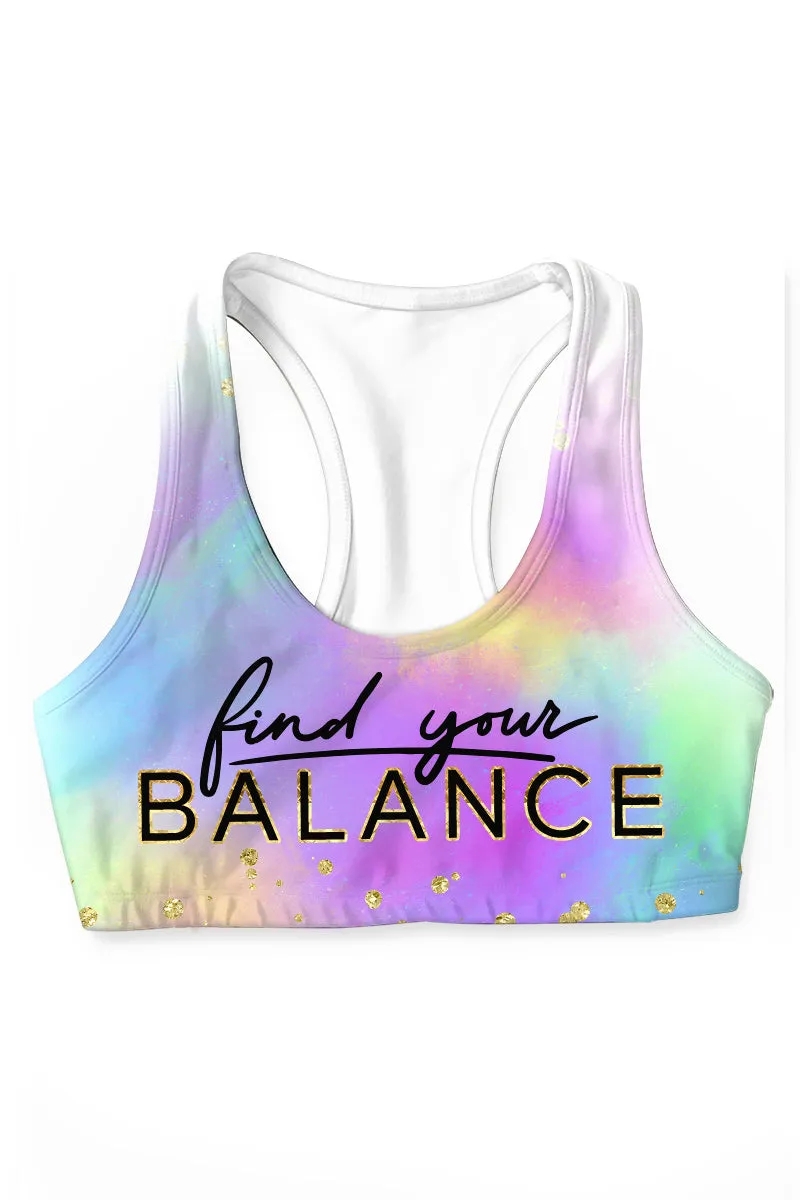 Find Your Balance Stella Seamless Racerback Sport Yoga Bra - Women