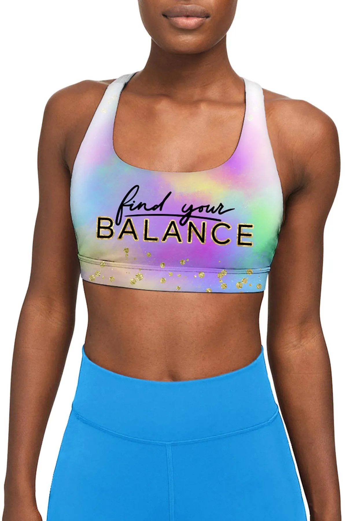 Find Your Balance Stella Seamless Racerback Sport Yoga Bra - Women