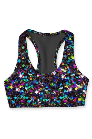 Fireworks Stella Colorful Seamless Racerback Sport Yoga Bra - Women