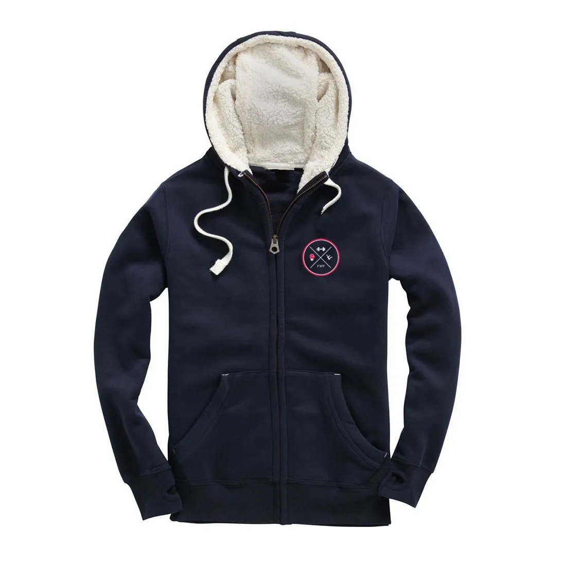 Fitness With Poppy Fleece Lined Zip Up Hoodie