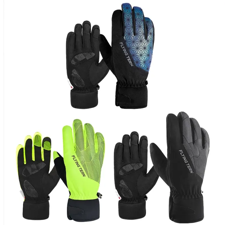 FLYING TERN 315 Thicken Cycling Windproof Warm Touch Screen Gloves, Size: L(Colorful)