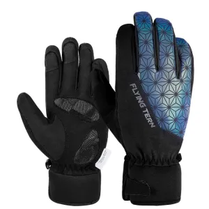 FLYING TERN 315 Thicken Cycling Windproof Warm Touch Screen Gloves, Size: L(Colorful)