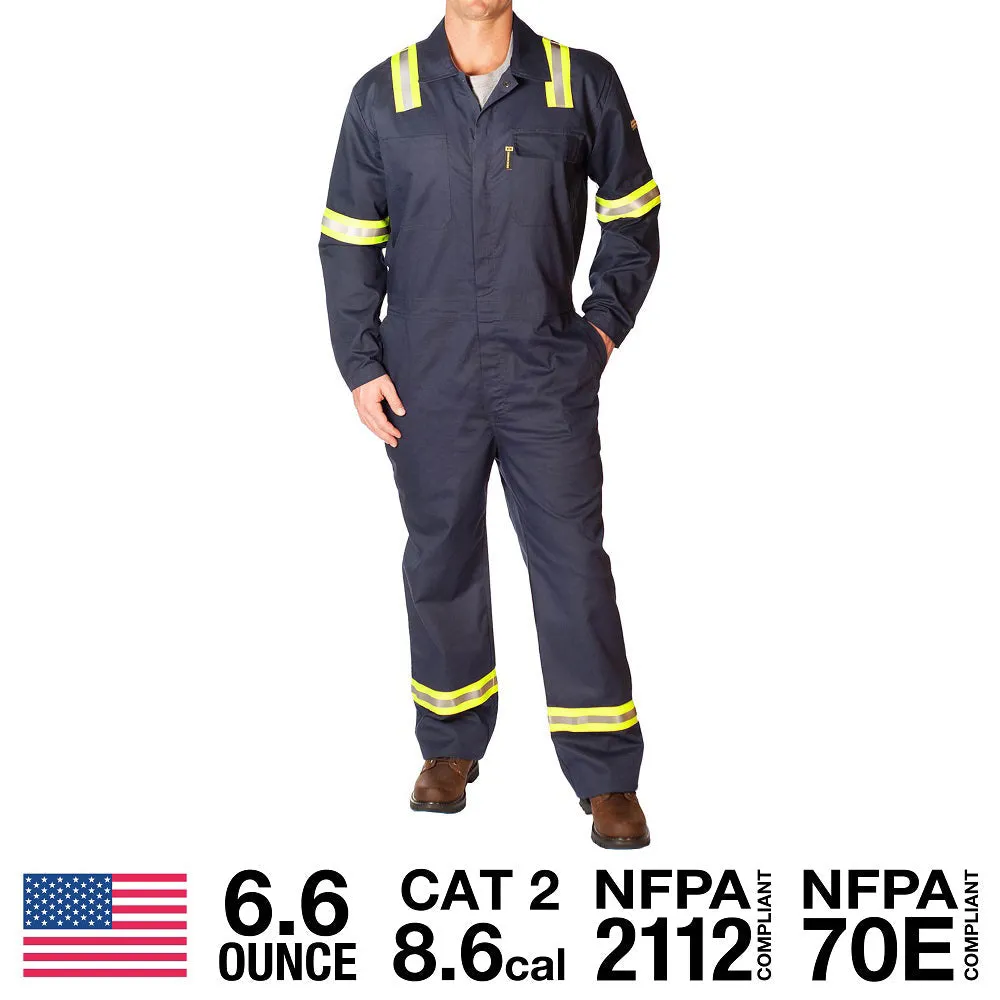 FR Featherweight Coveralls with Reflective Striping