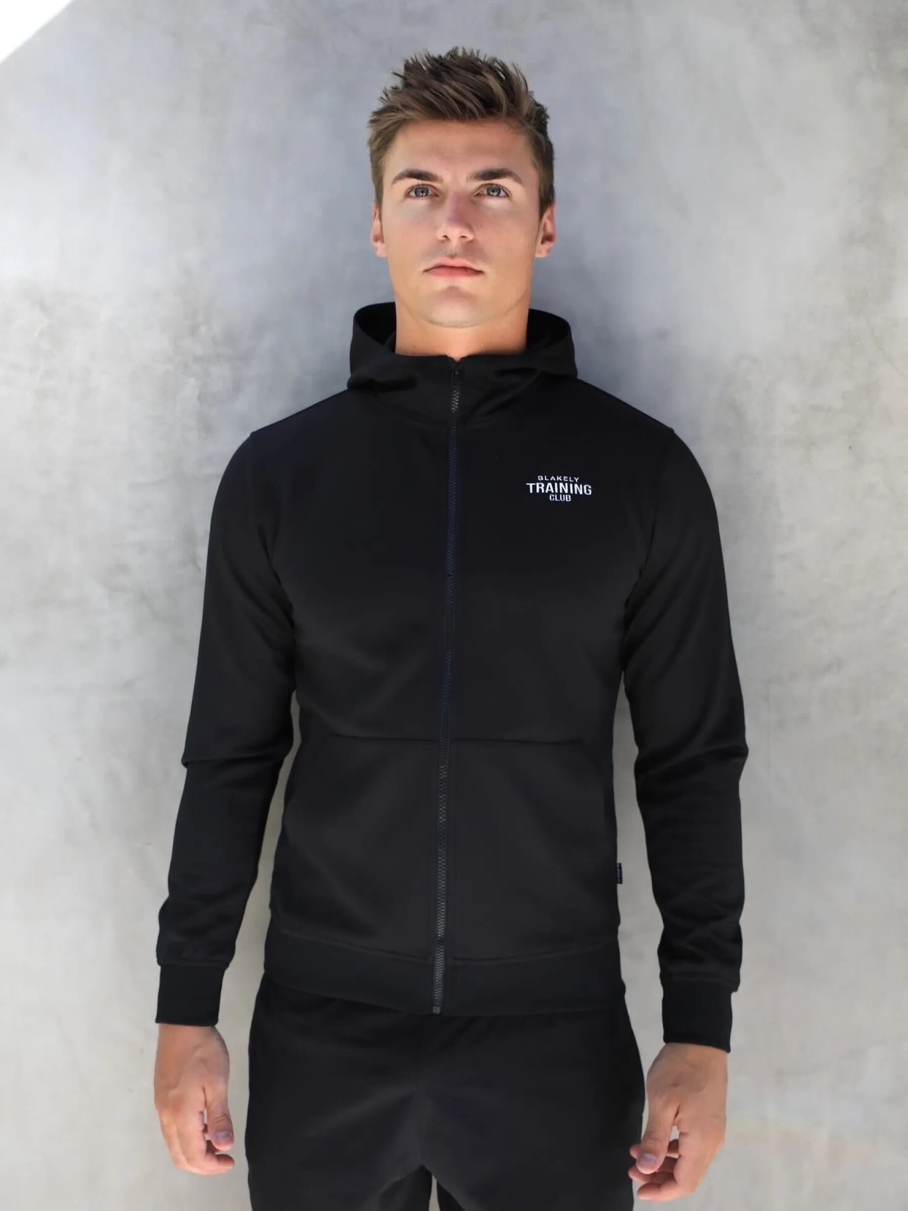 Full Zip Training Hoodie - Black