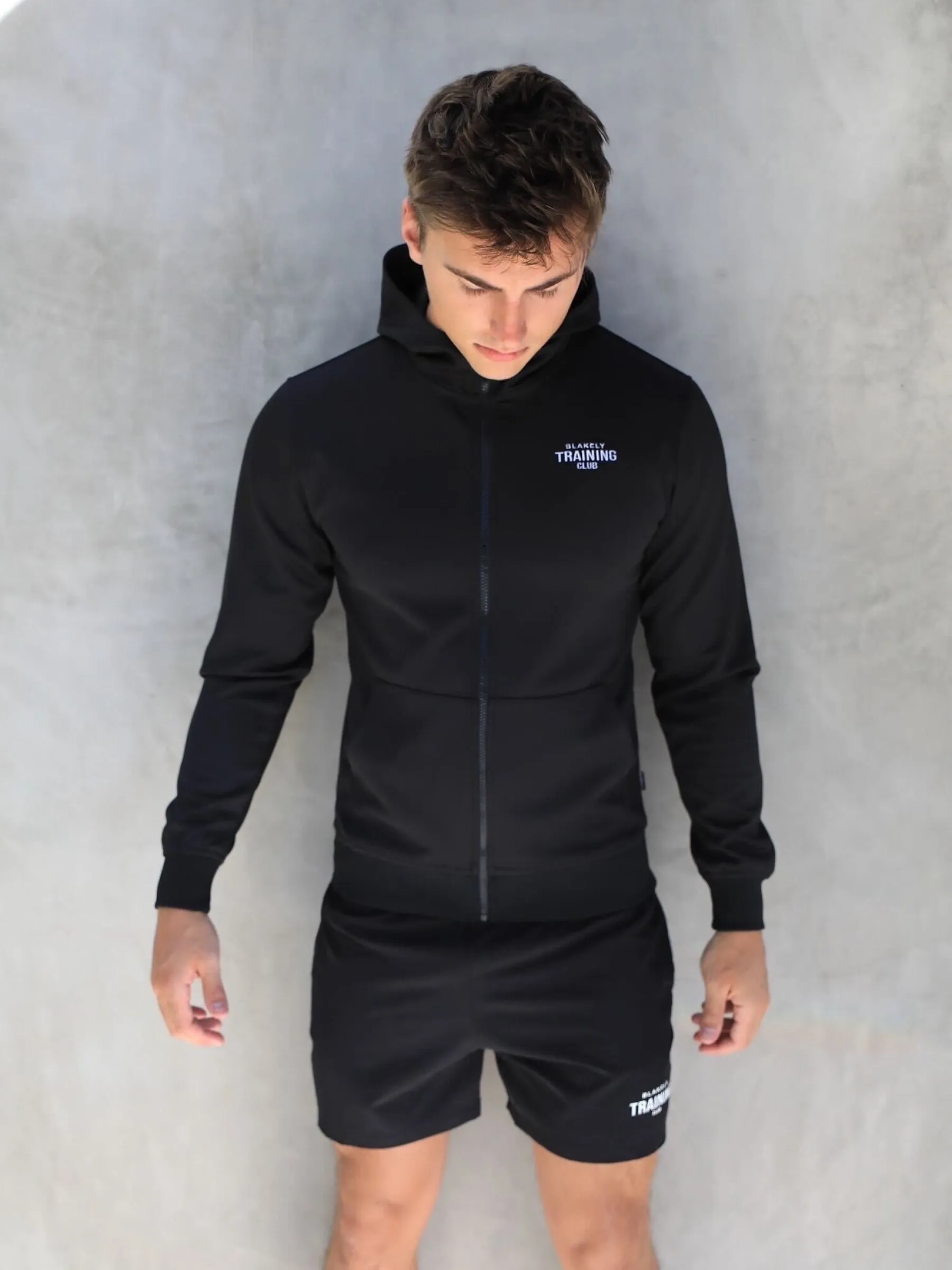 Full Zip Training Hoodie - Black