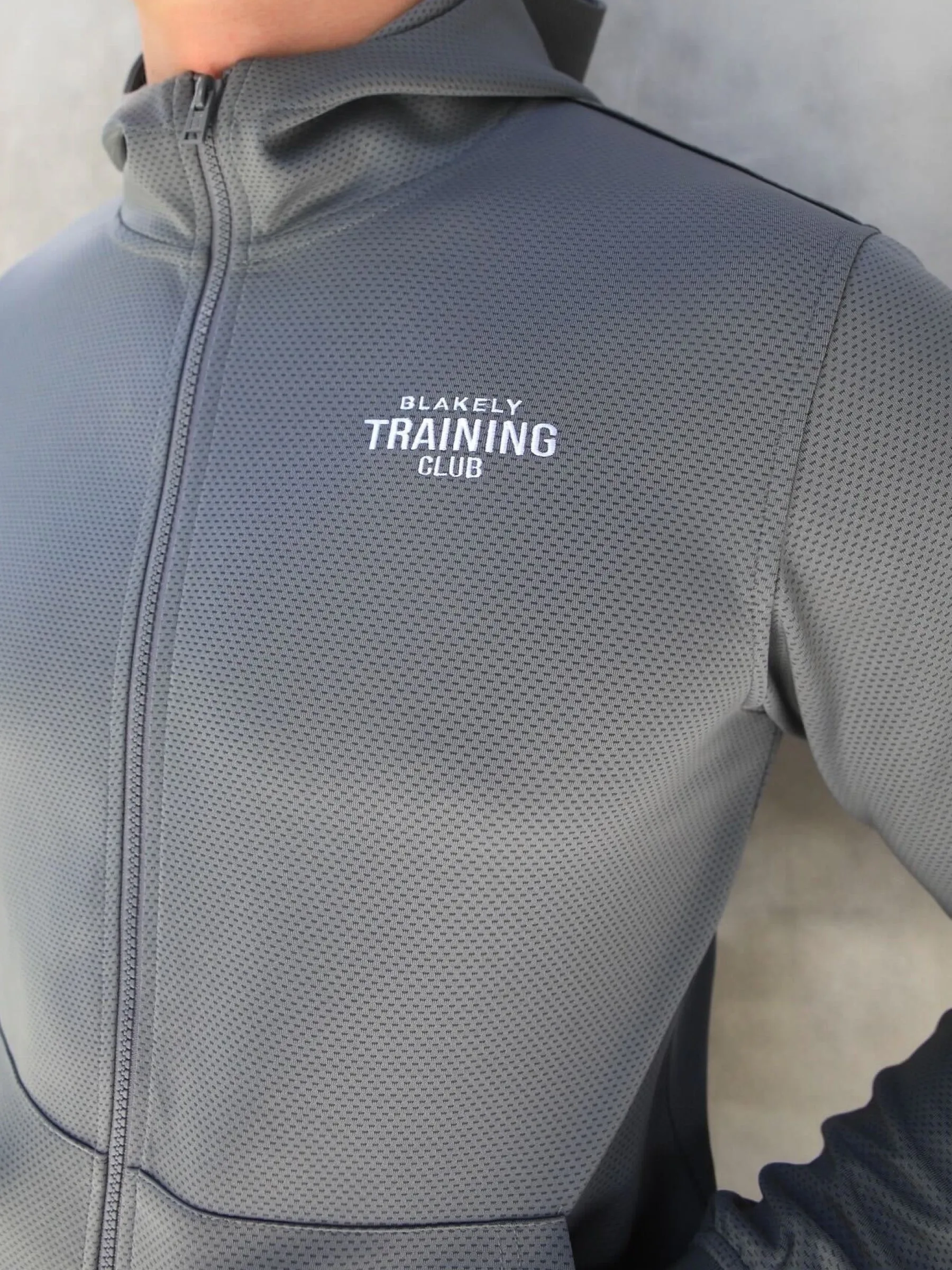 Full Zip Training Hoodie - Charcoal