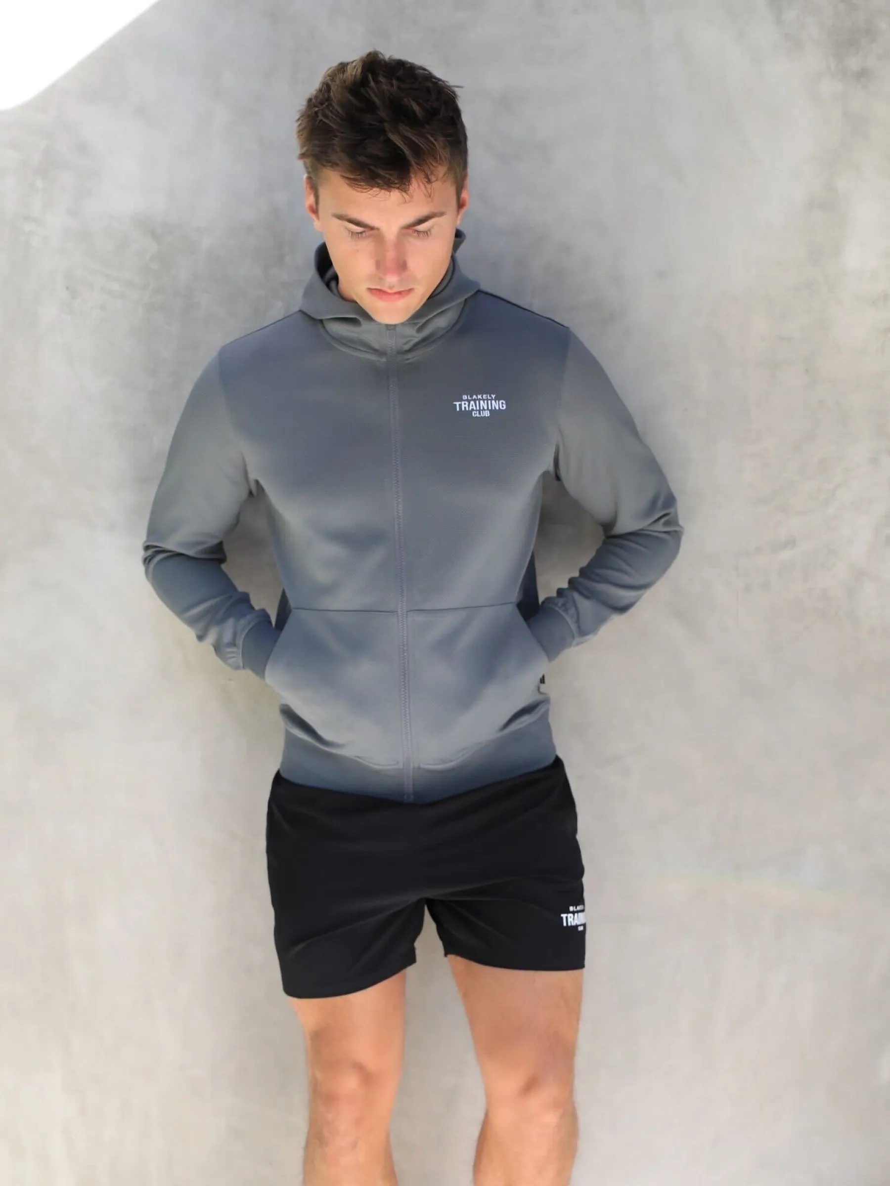 Full Zip Training Hoodie - Charcoal