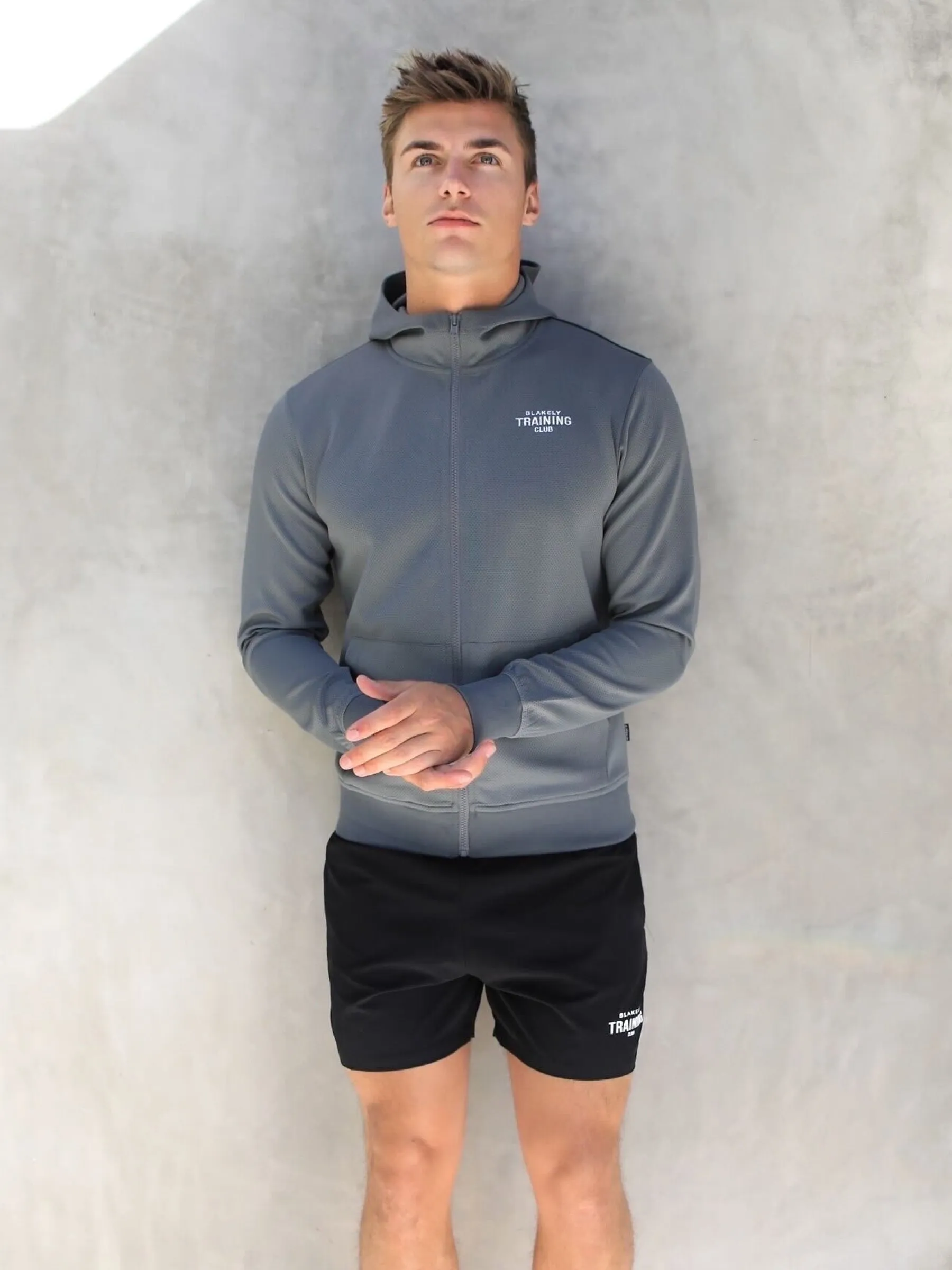 Full Zip Training Hoodie - Charcoal