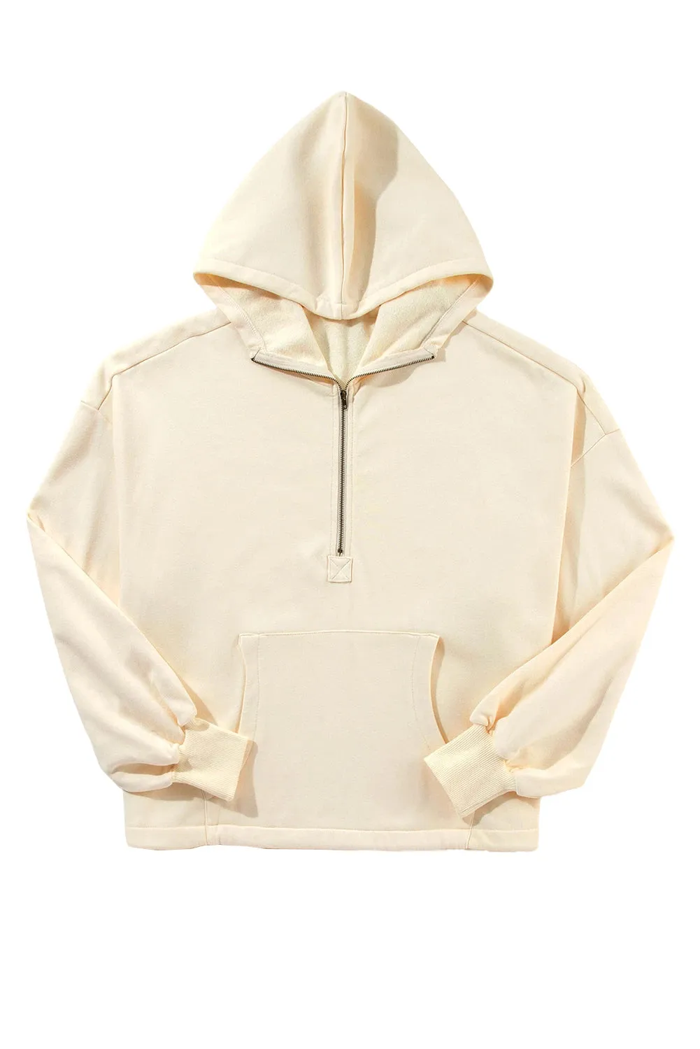 Half Zip Relaxed Hoodie