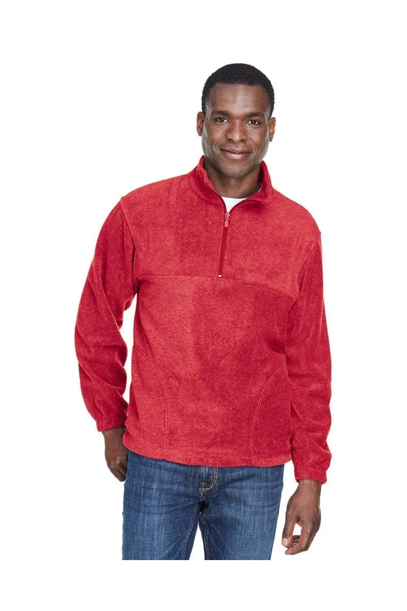 Harriton M980: Adult 8 oz. Quarter-Zip Fleece Pullover