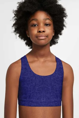 Heather Violet Stella Seamless UV 50  Sports Bra Crop Top - Kids