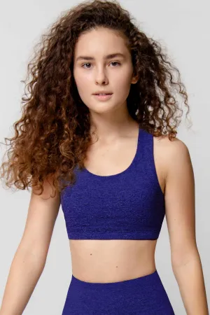 Heather Violet Stella UV 50  Seamless Racerback Sport Yoga Bra - Women