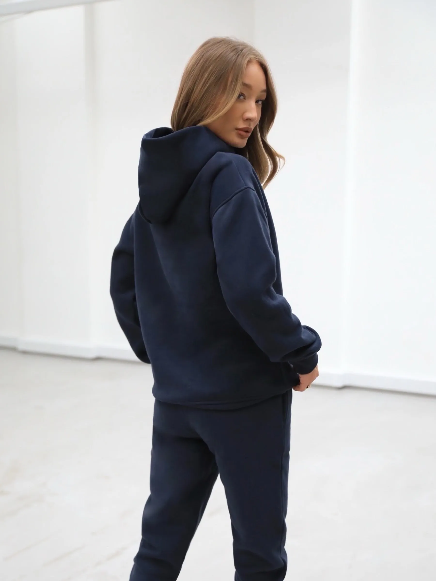 Heritage Oversized Hoodie - Dark Navy