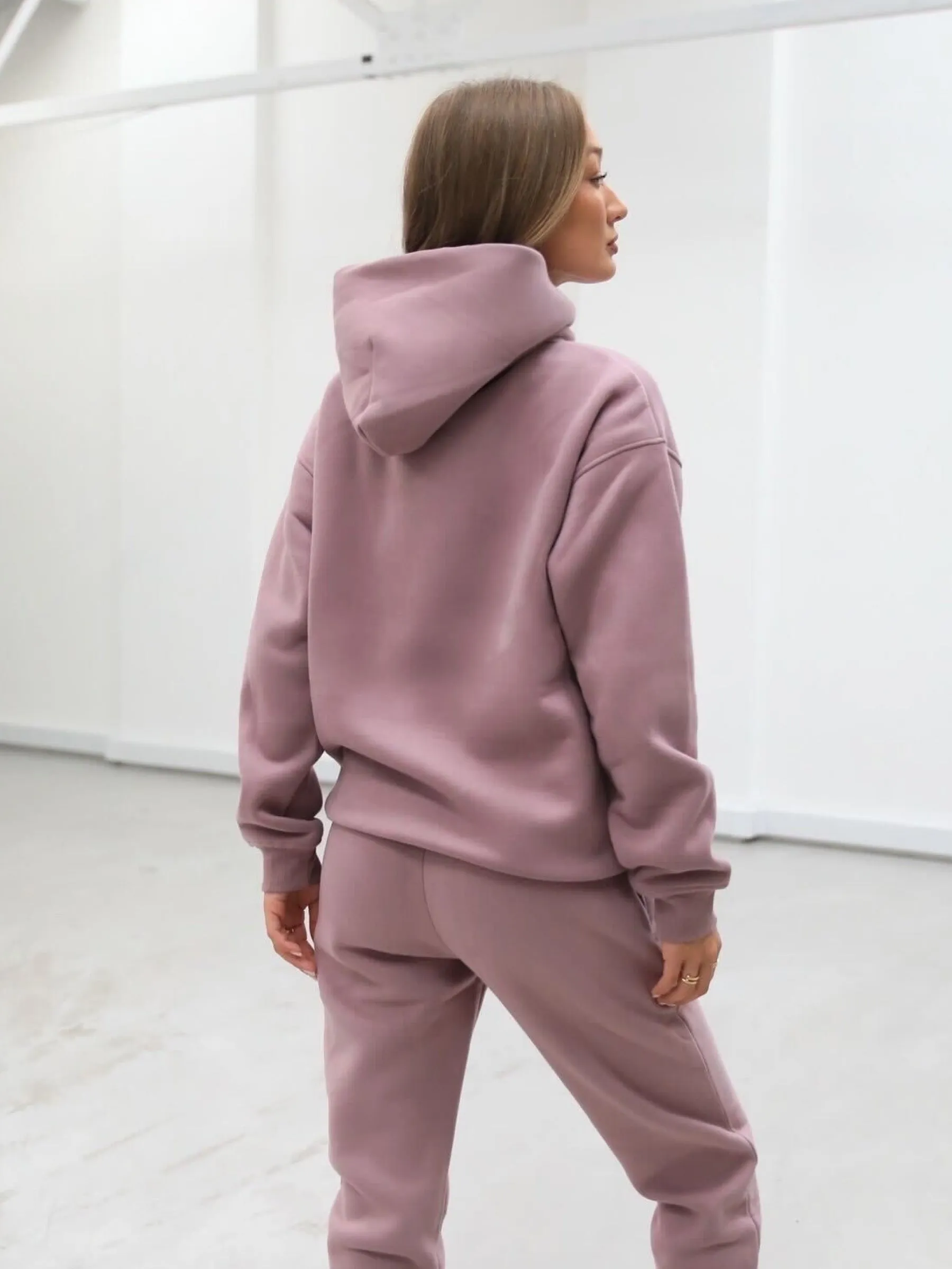 Heritage Oversized Hoodie - Dusty Pink