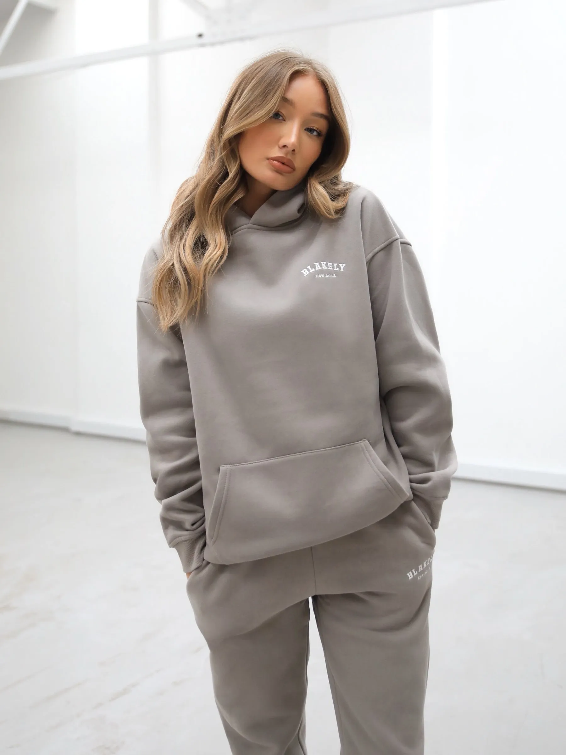 Heritage Oversized Hoodie - Neutral Grey