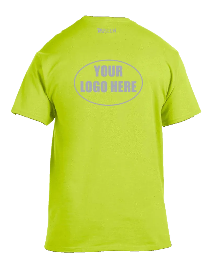 High Visibility Short Sleeve Shirt With Reflective Custom Logo