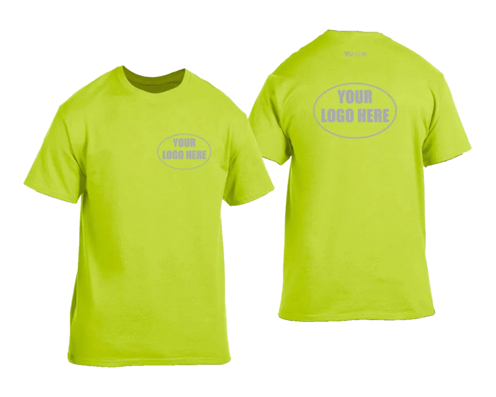 High Visibility Short Sleeve Shirt With Reflective Custom Logo