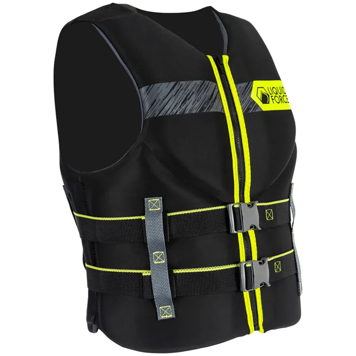 Liquid Force Hinge Classic CGA 2023 Wakeboarding Vest, Black/Yellow