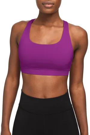 Magenta UV 50  Stella Purple Seamless Racerback Sport Yoga Bra - Women