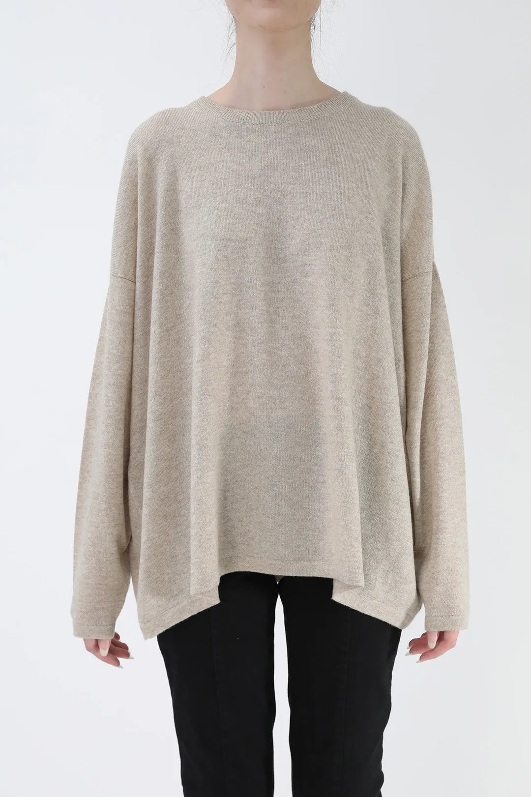 MARLOW OVERSIZED BOXY CREW IN CASHMERE BLEND