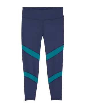 Mayfair Tights | Navy / Turquoise