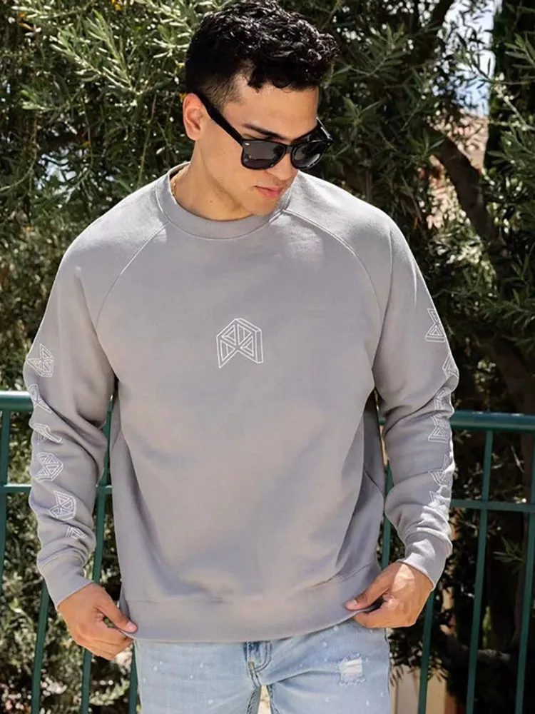 Men'S Crew Neck Loose Hoodies