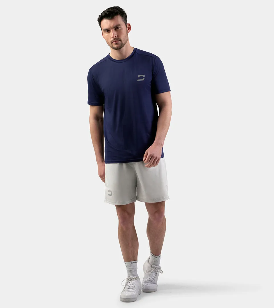 MEN'S PERFORATED SPORTS T-SHIRT - NAVY